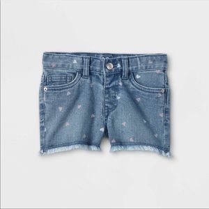 NWOT Cat & Jack Toddler Girls Cutoff Jean Shorts 5T